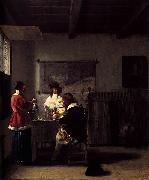 Pieter de Hooch The Visit France oil painting artist